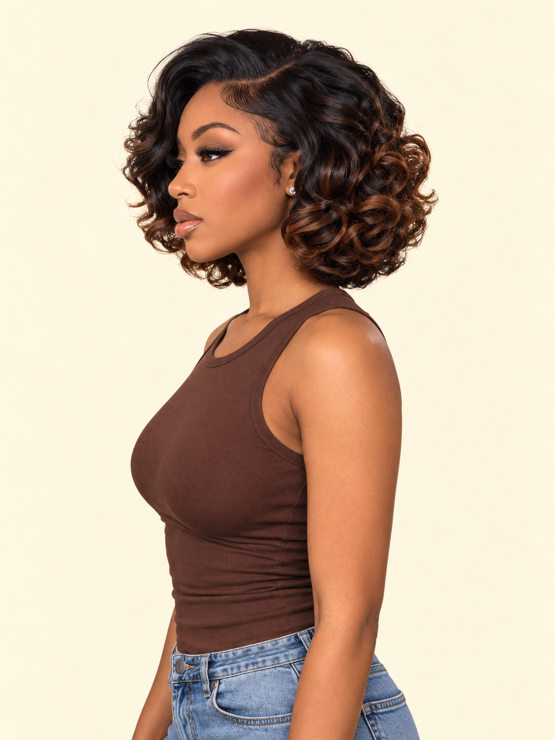 Amara Loose Curl Wig | 5×5 Transparent Lace Closure