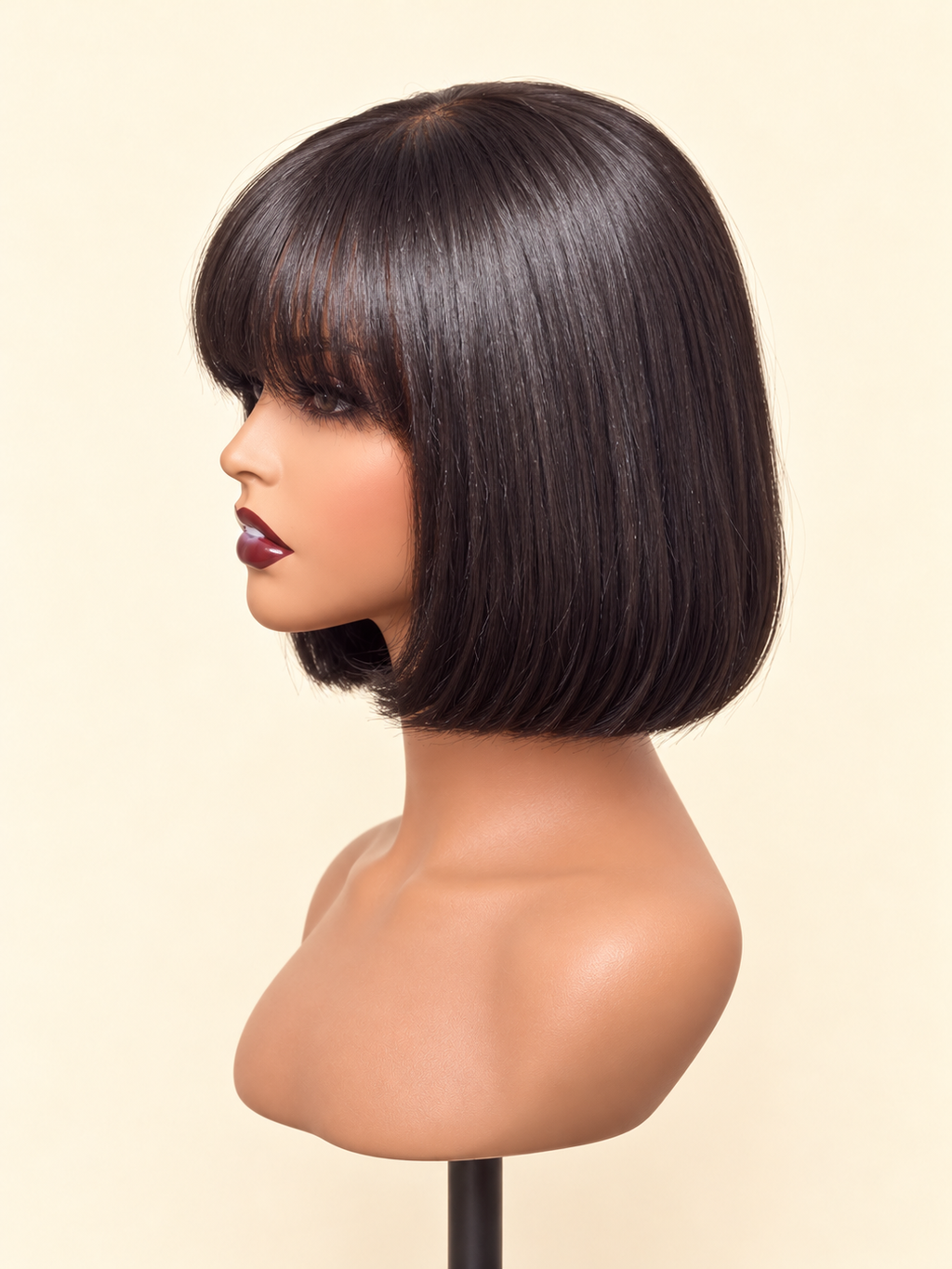 Lilly 10” Custom 2x6 HD Lace Fringe-Bob Wig