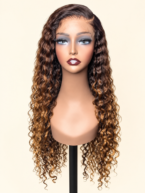 Aria Deep Wavy Custom HD Lace Glueless Wig