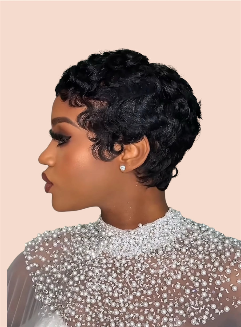 TP 13X4 Lace Frontal Curly Pixie Wig