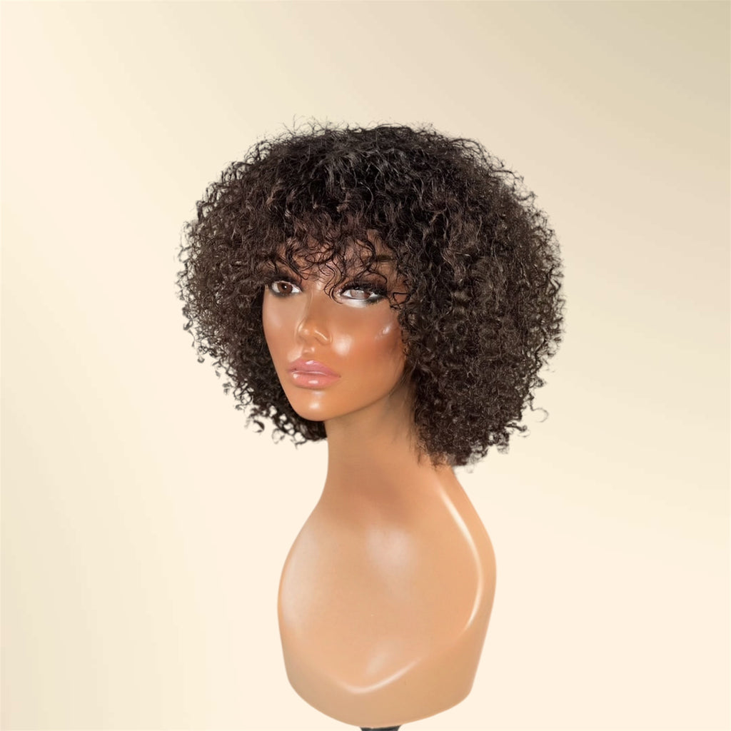 Custom 12 Inch Brazilian Curls Wig