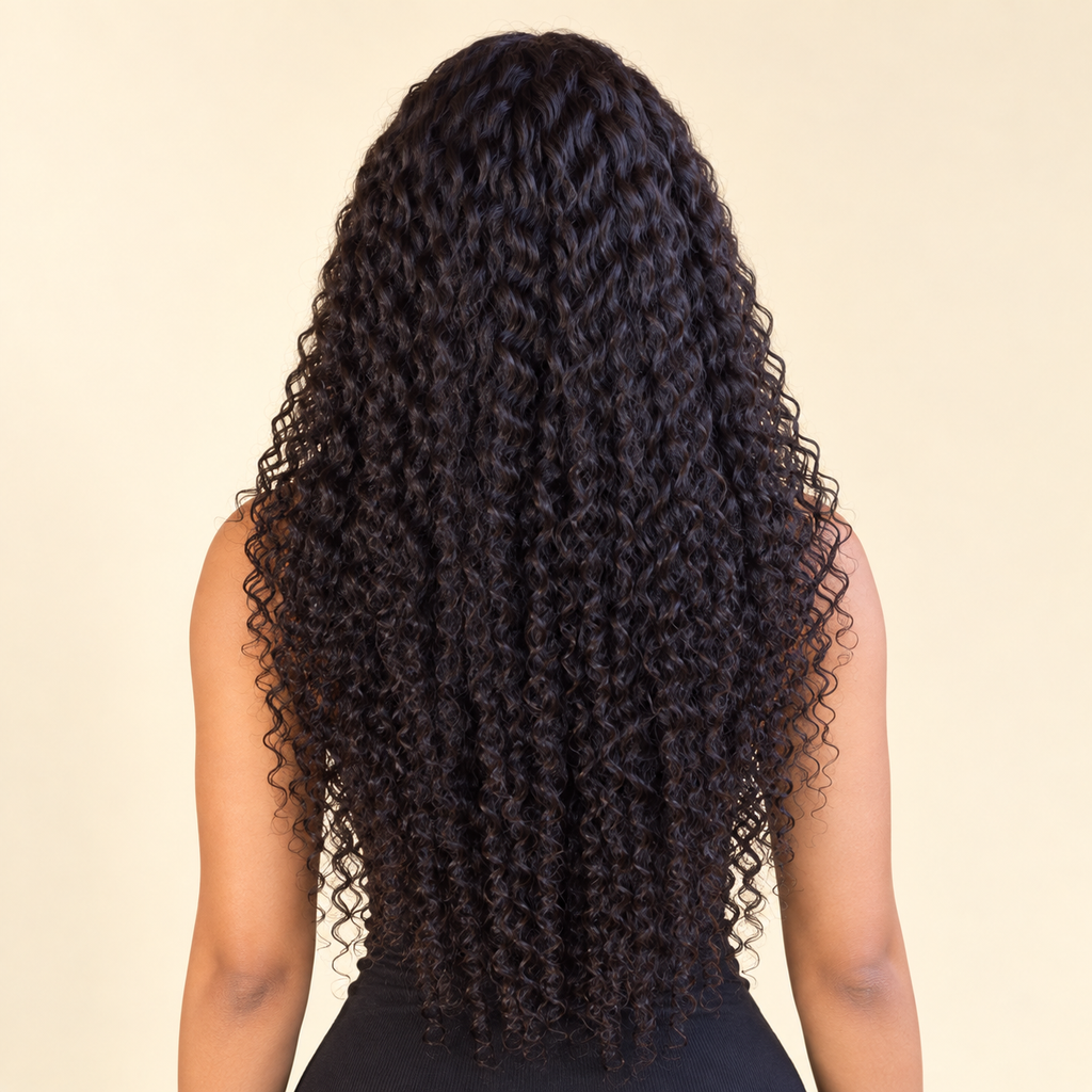 Custom 5×5 HD Lace Closure Deep Waves Wig