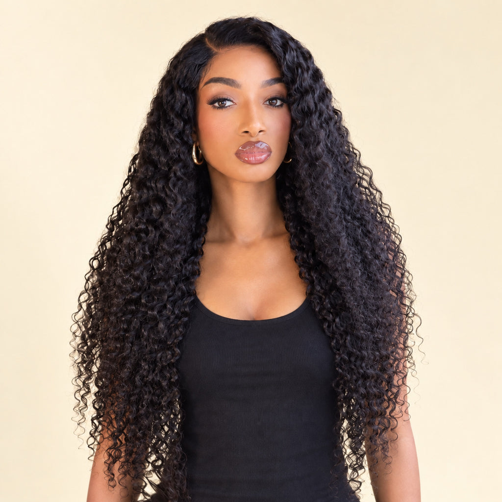 Custom 5×5 HD Lace Closure Deep Waves Wig