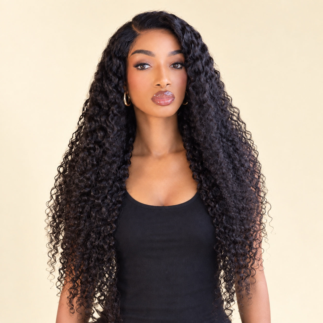Custom 5×5 HD Lace Closure Deep Waves Wig