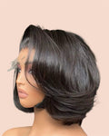 HD 5x5 Lace Closure Layered Bob Wig.