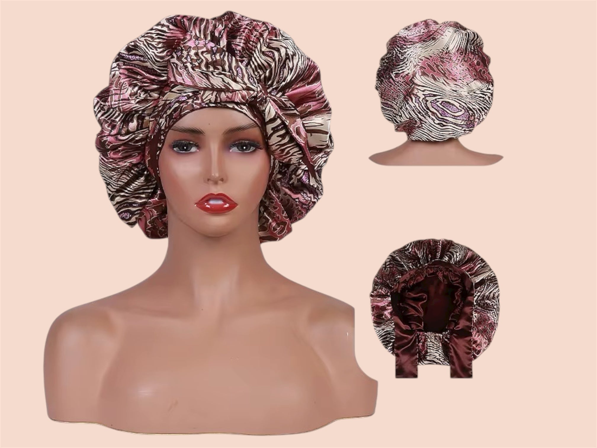 ADSatin Bonnet Cap